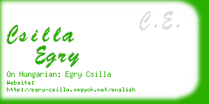 csilla egry business card